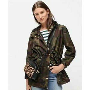 J.Crew perfect rain jacket in Camo